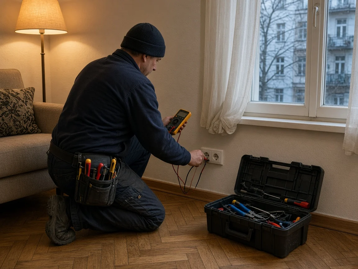 Elektriker sucht den Fehler an der Steckdose Landstraße, 1030 Wien